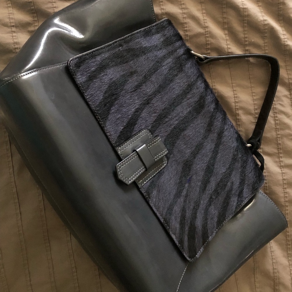Designer innue dyed Hyde hair bag
